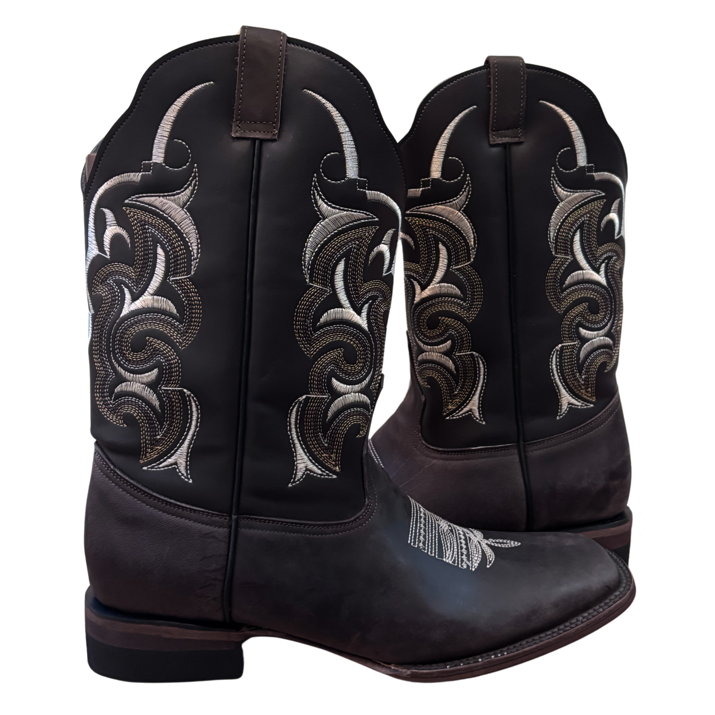 Men's Cowboy Boots (0002) - 13" Wide Square toe