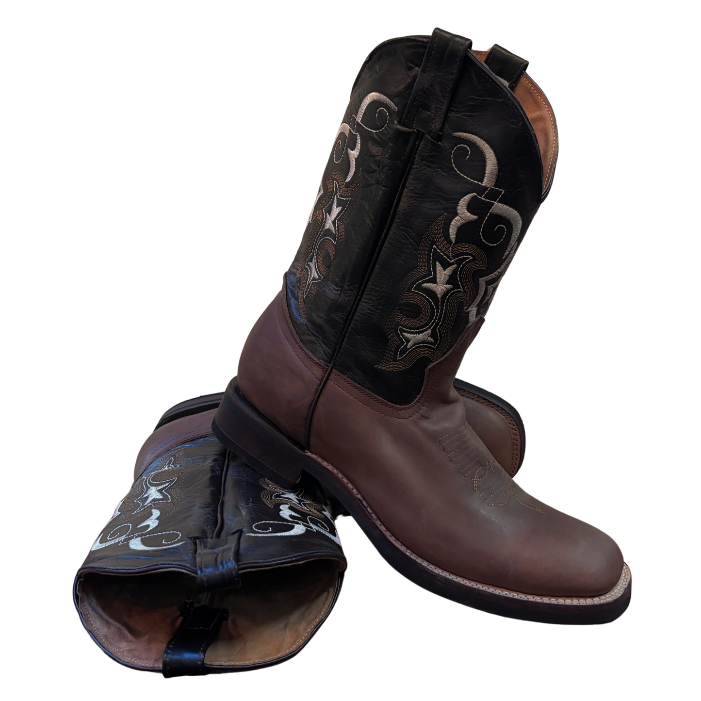 Men's Cowboy Boots (0004) - 13" Wide Square toe