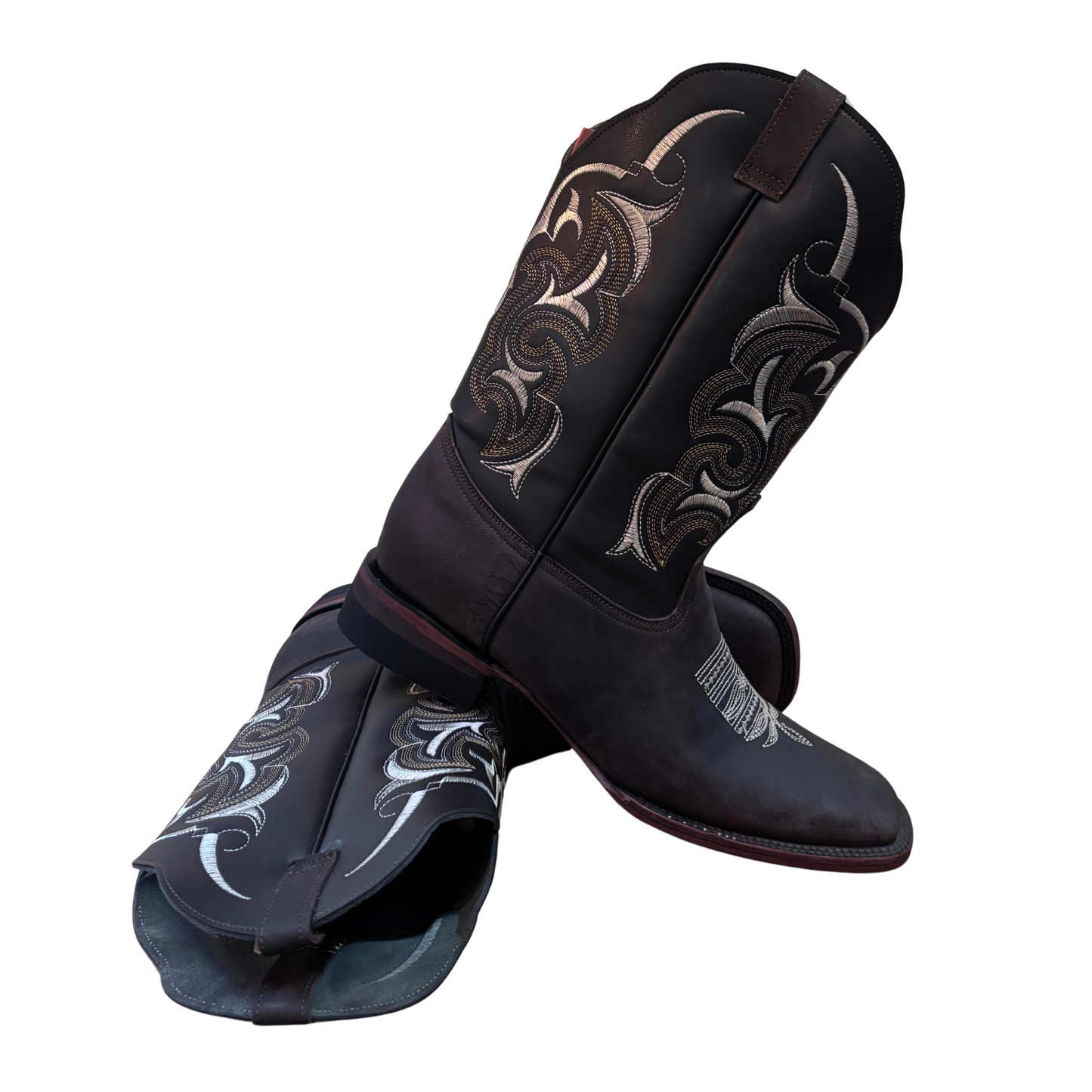 Men's Cowboy Boots (0002) - 13" Wide Square toe