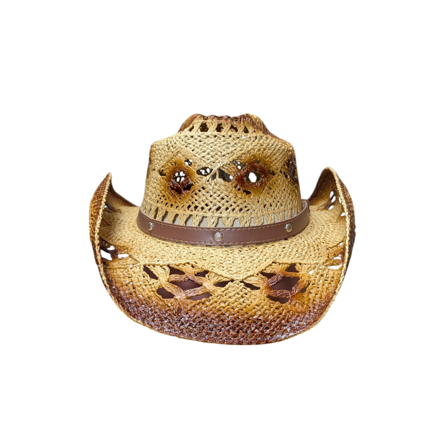 Burnt Ivory Straw Cowboy Hat