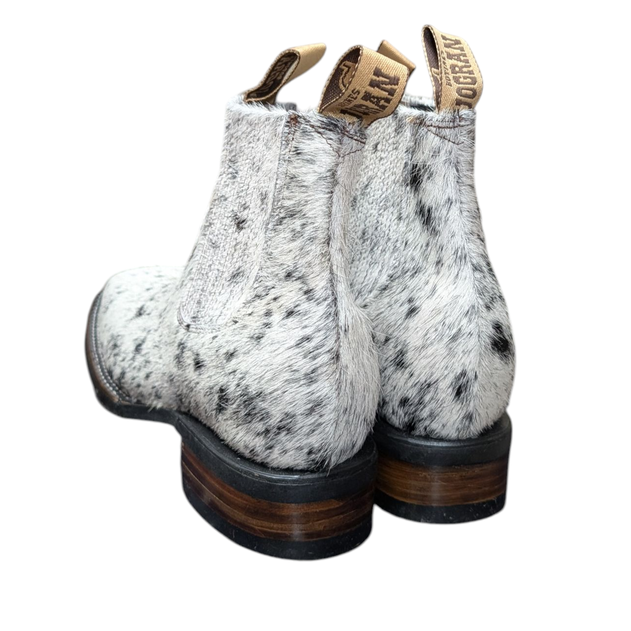 Men's Western Ankle Boot (0029) - 8" Cowhide Wide Square Toe