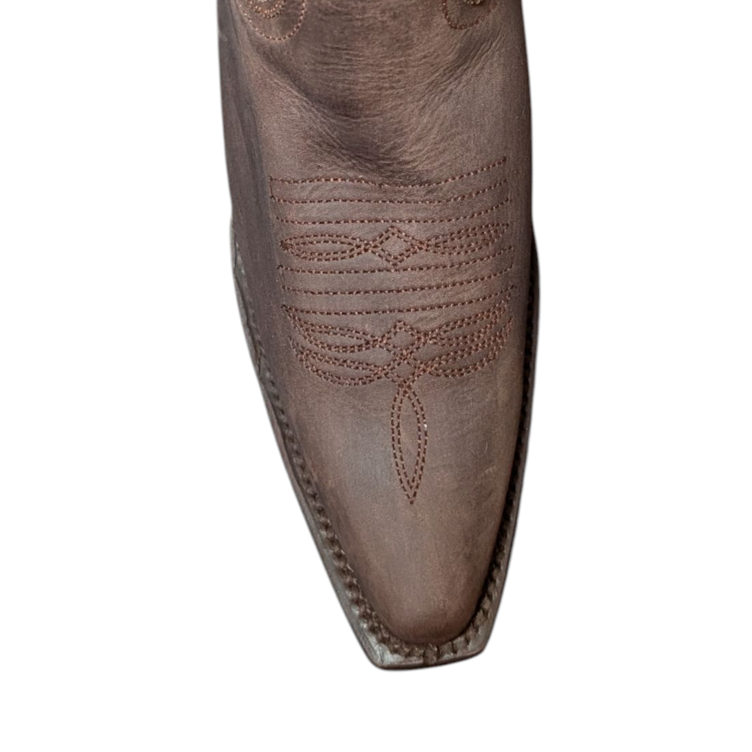 Women's Cowboy Boots (0066) - 14" Wide Calf Brown Leather w/ Snip Toe