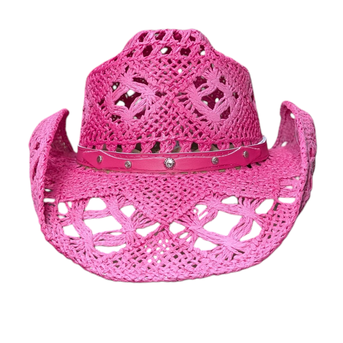 Pink Straw Hat
