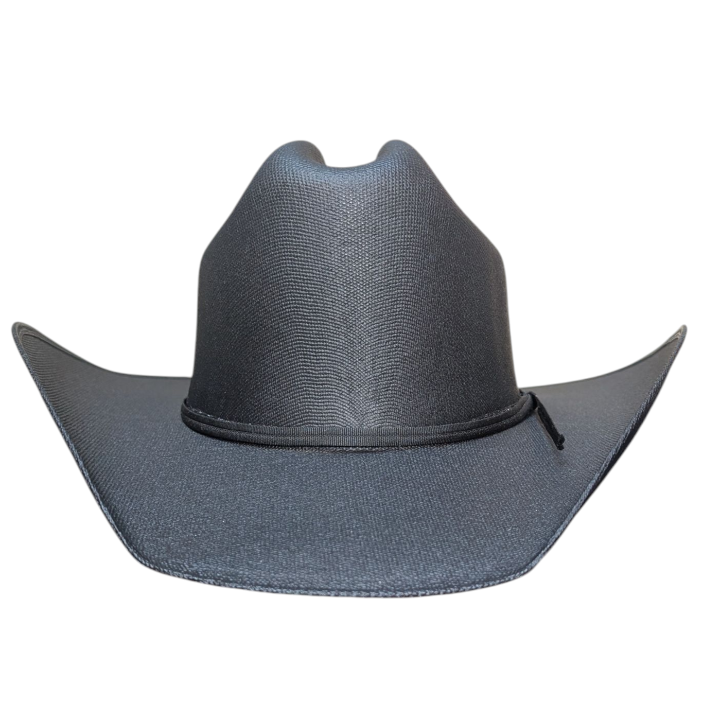 Black Matte Straw Cowboy Hat