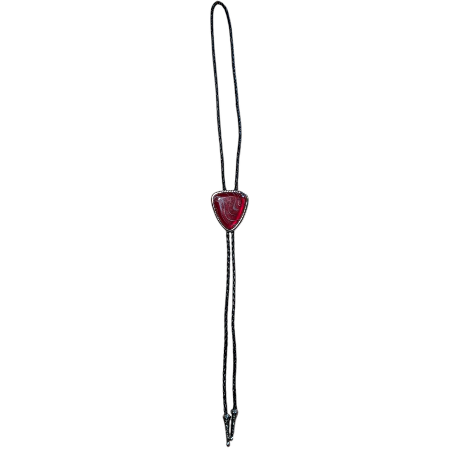 Western Bolo Tie (0039) - Red Smoke