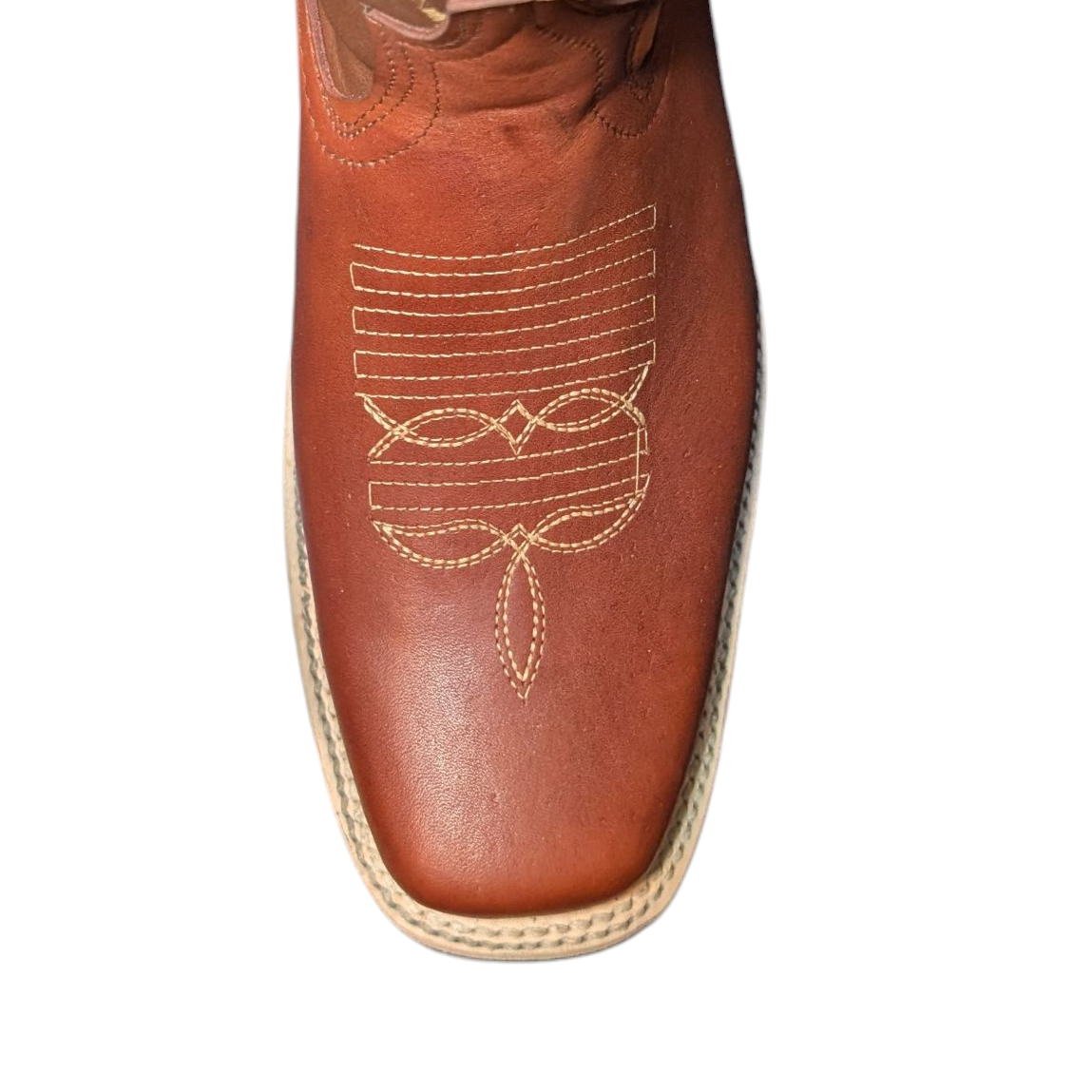 Men's Cowboy Boots (0070) - Mahogany Leather w/ Square Toe