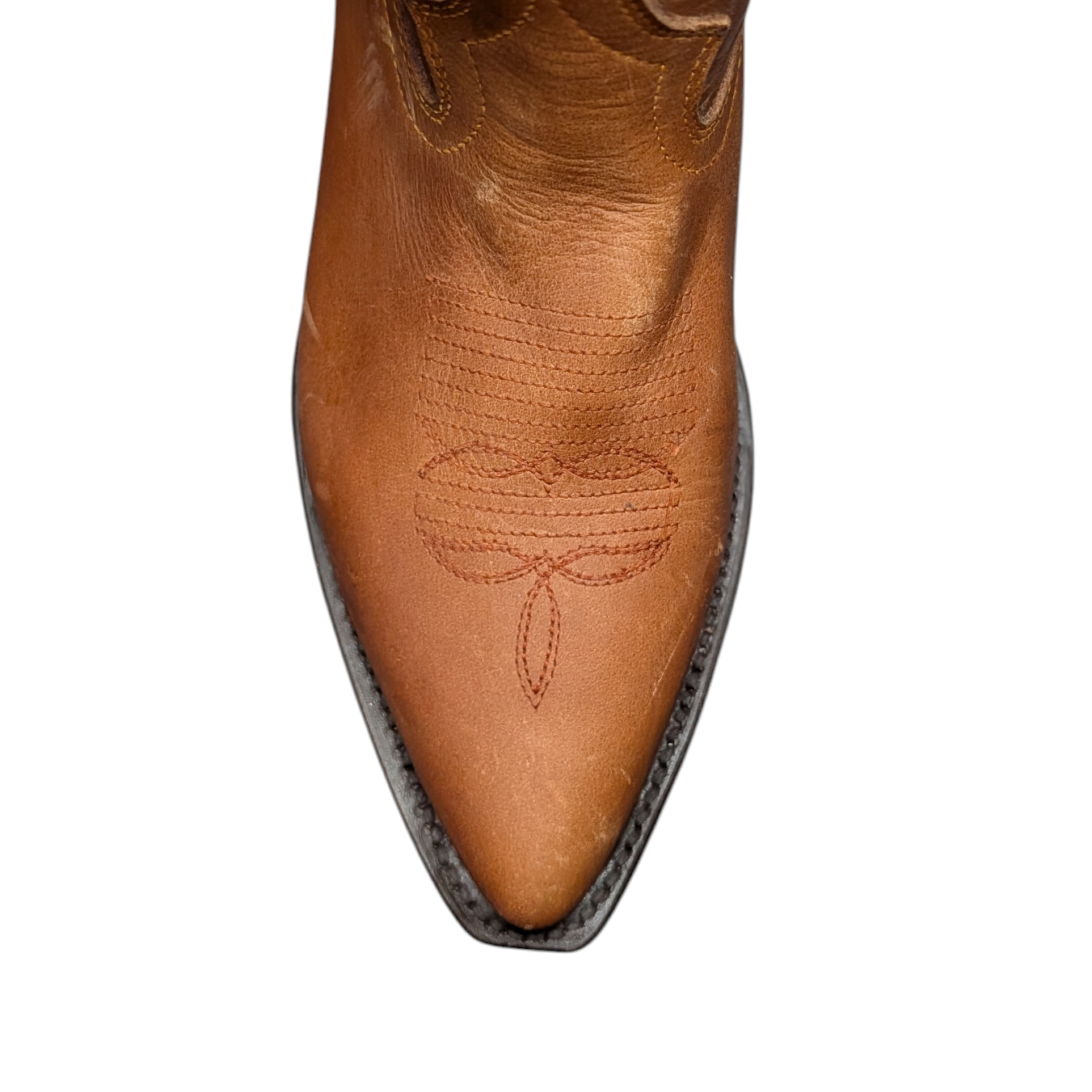 Women's Cowboy Boots (0098) - 15" Tan Brown w/ Round Toe