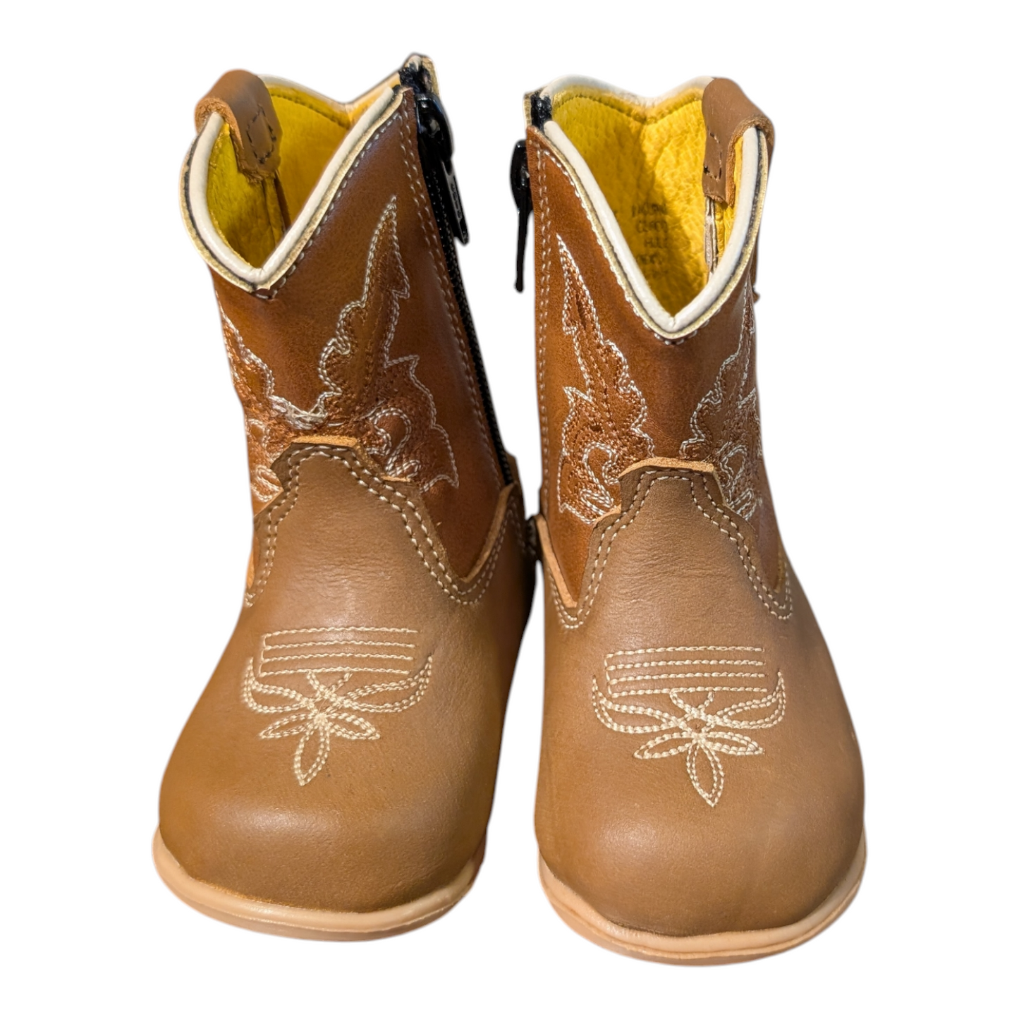 Baby Cowboy Boots (0002) - 5" Two-Tone Brown