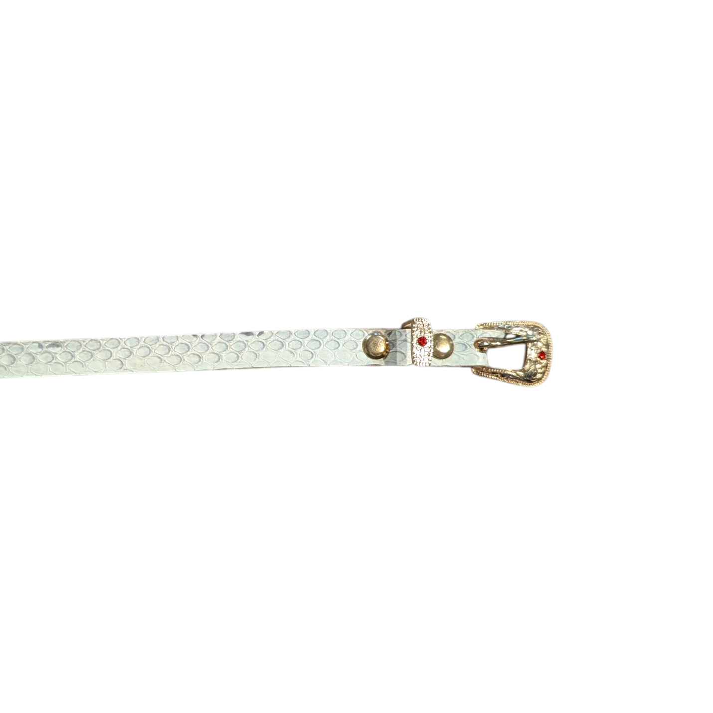 Hat Band (0015) White Snake Skin