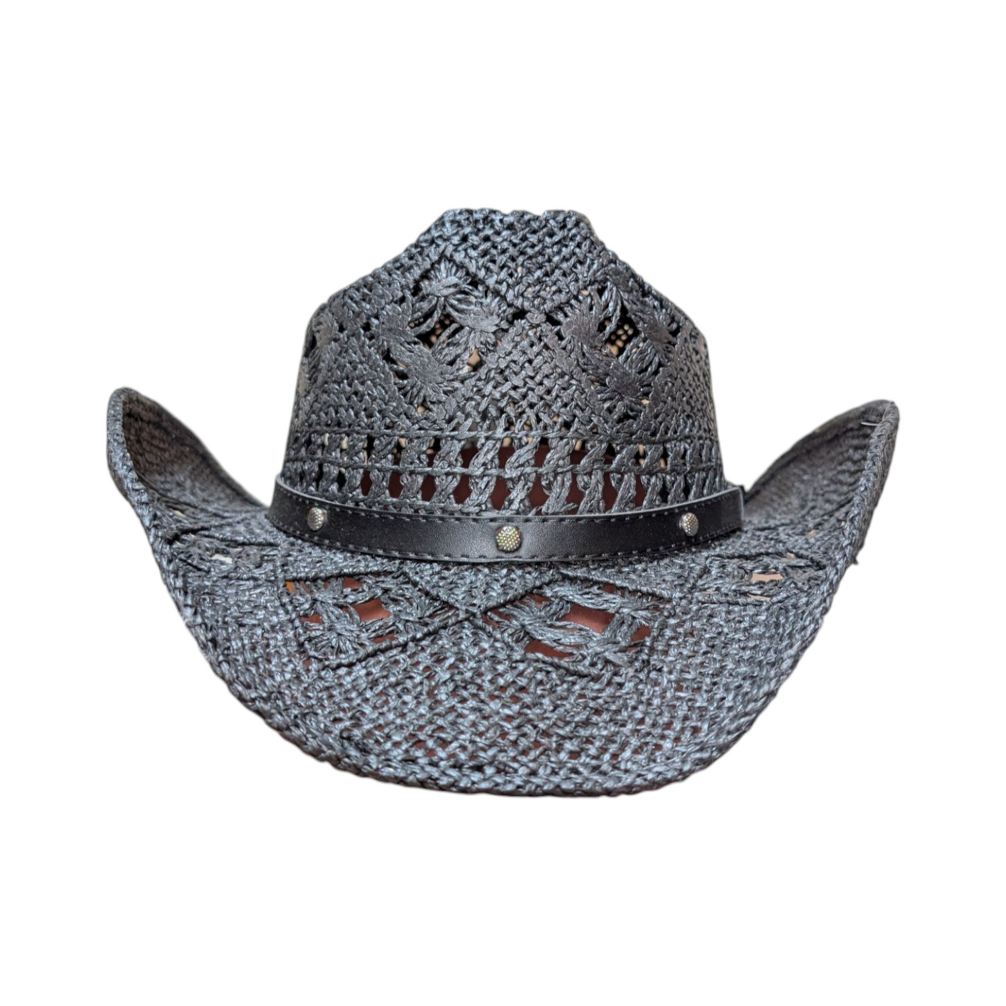 Black Straw Cowboy Hat
