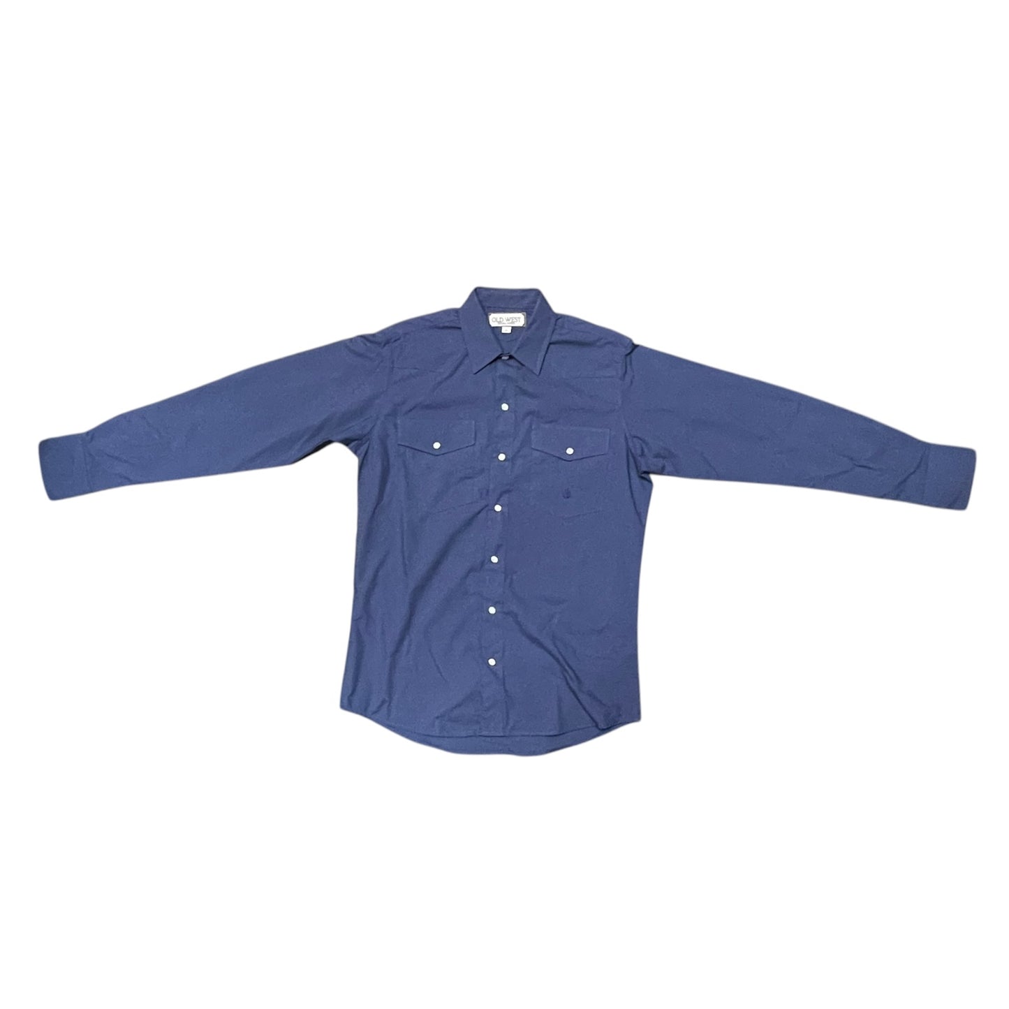 Western Shirt – Navy Blue Double Flap Pockets (0018)