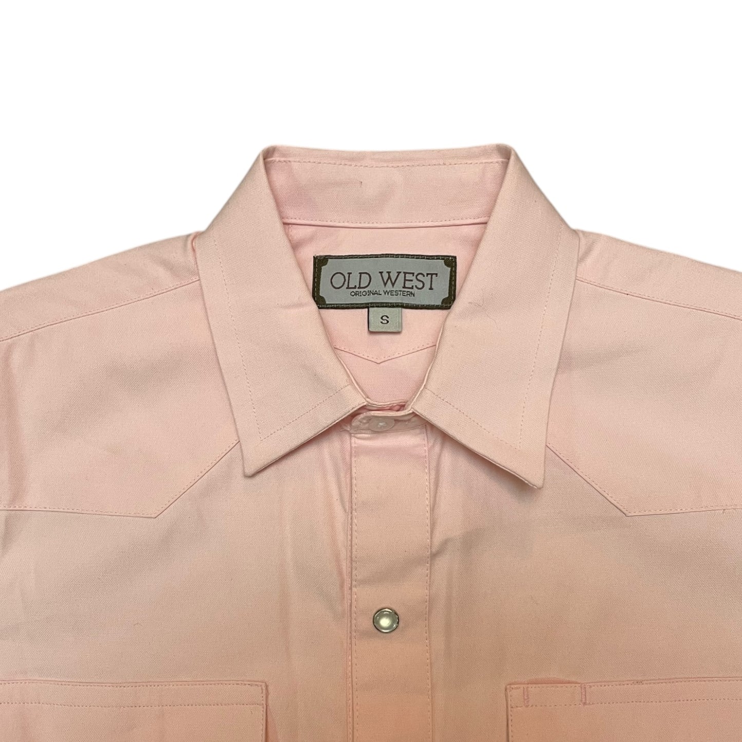 Western Shirt – Blush Pink Double Flap Pockets (0008)