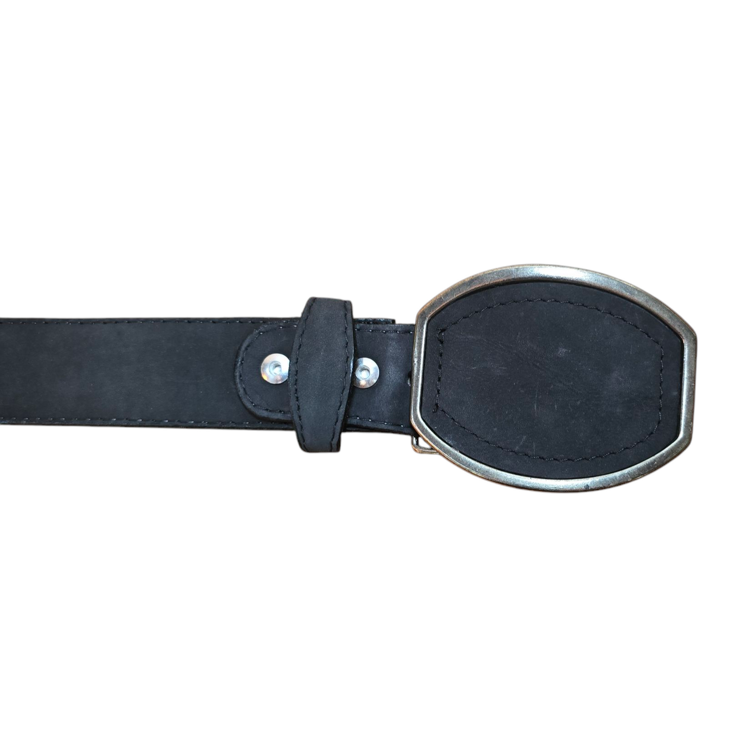Black Western Belt - Genuine Leather (0001)