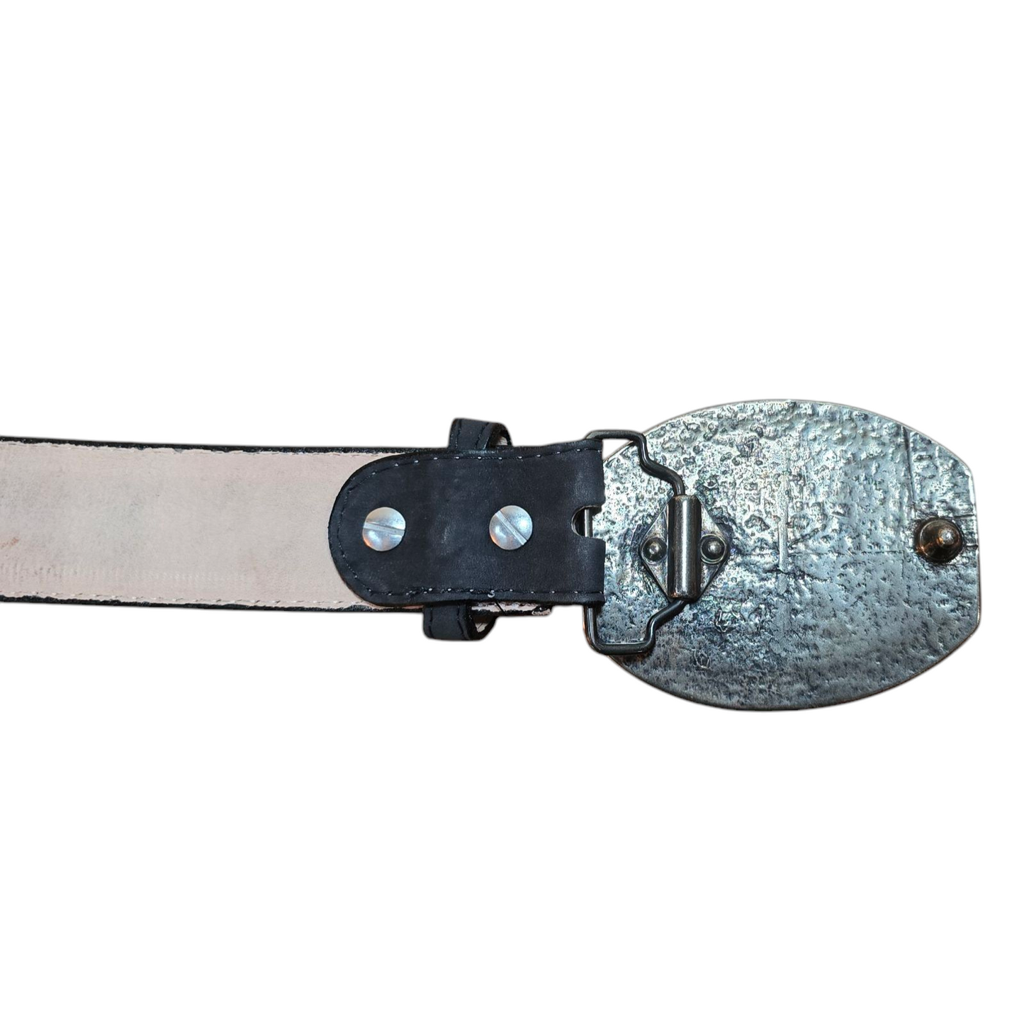 Black Western Belt - Genuine Leather (0001)