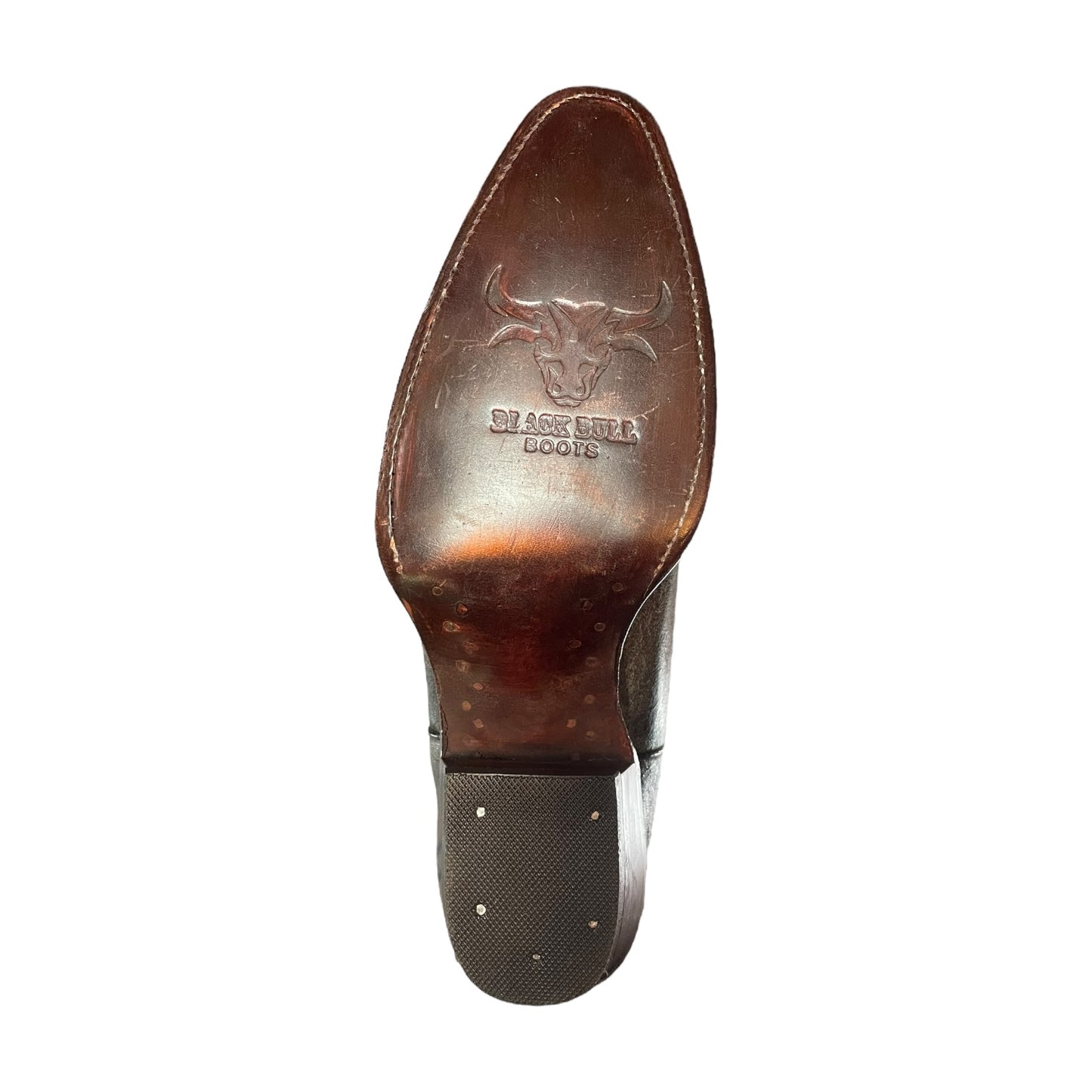 Women's Cowboy Boots (0021) - 16"Tall Cracked Grey Leather With J Toe