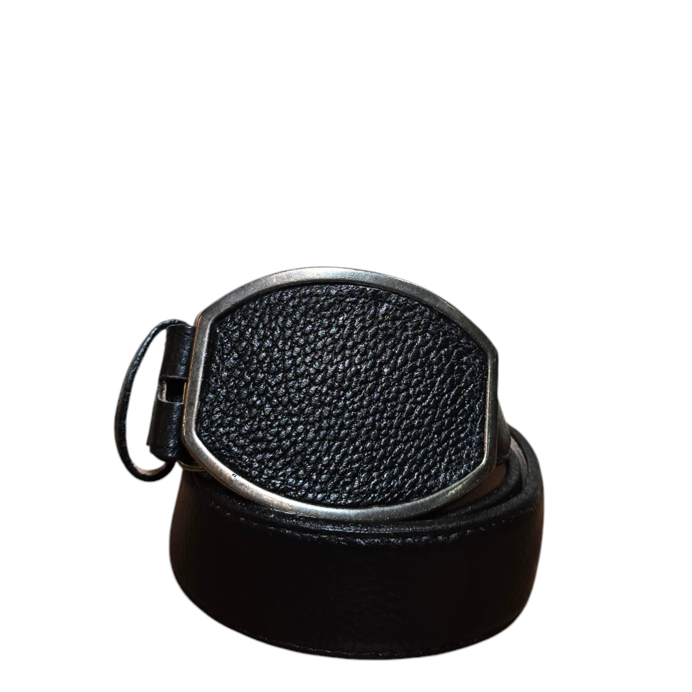 Black Western Belt - Top Grain Genuine Leather (0004)
