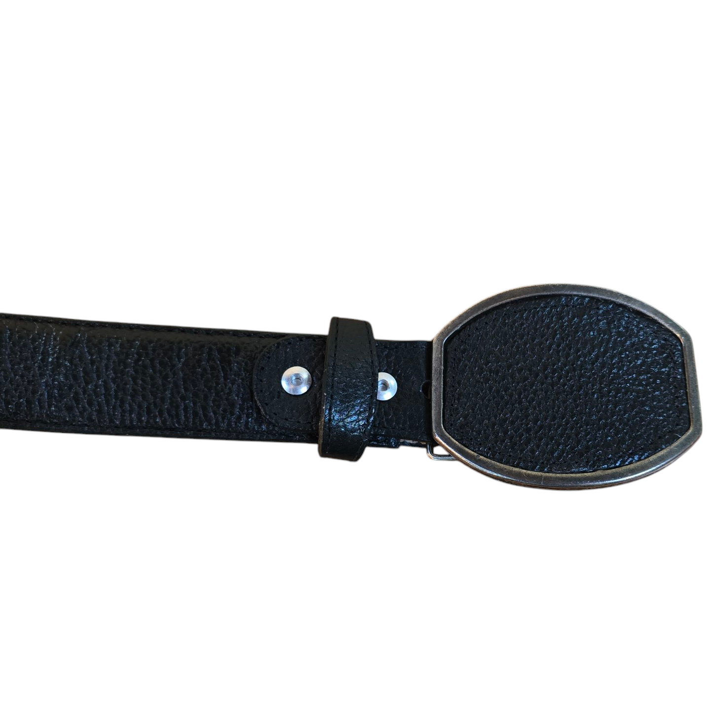 Black Western Belt - Top Grain Genuine Leather (0004)