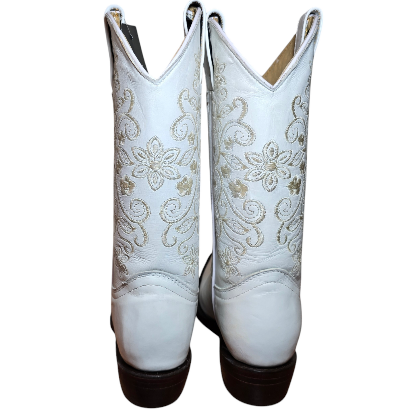 Women's Cowboy Boots (0016) - 13" Pointed Toe White