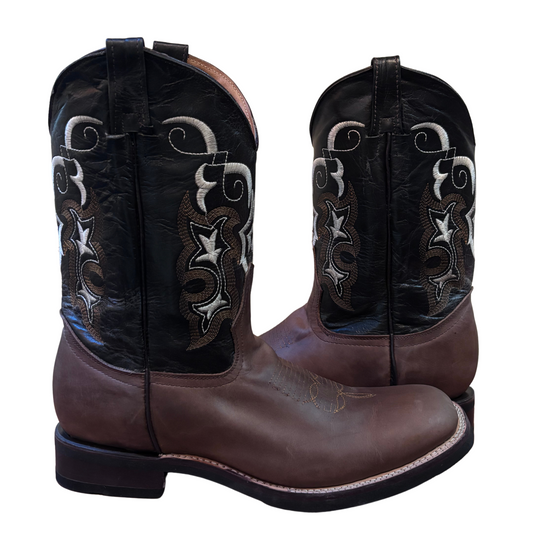 Men's Cowboy Boots (0004) - 13" Wide Square toe