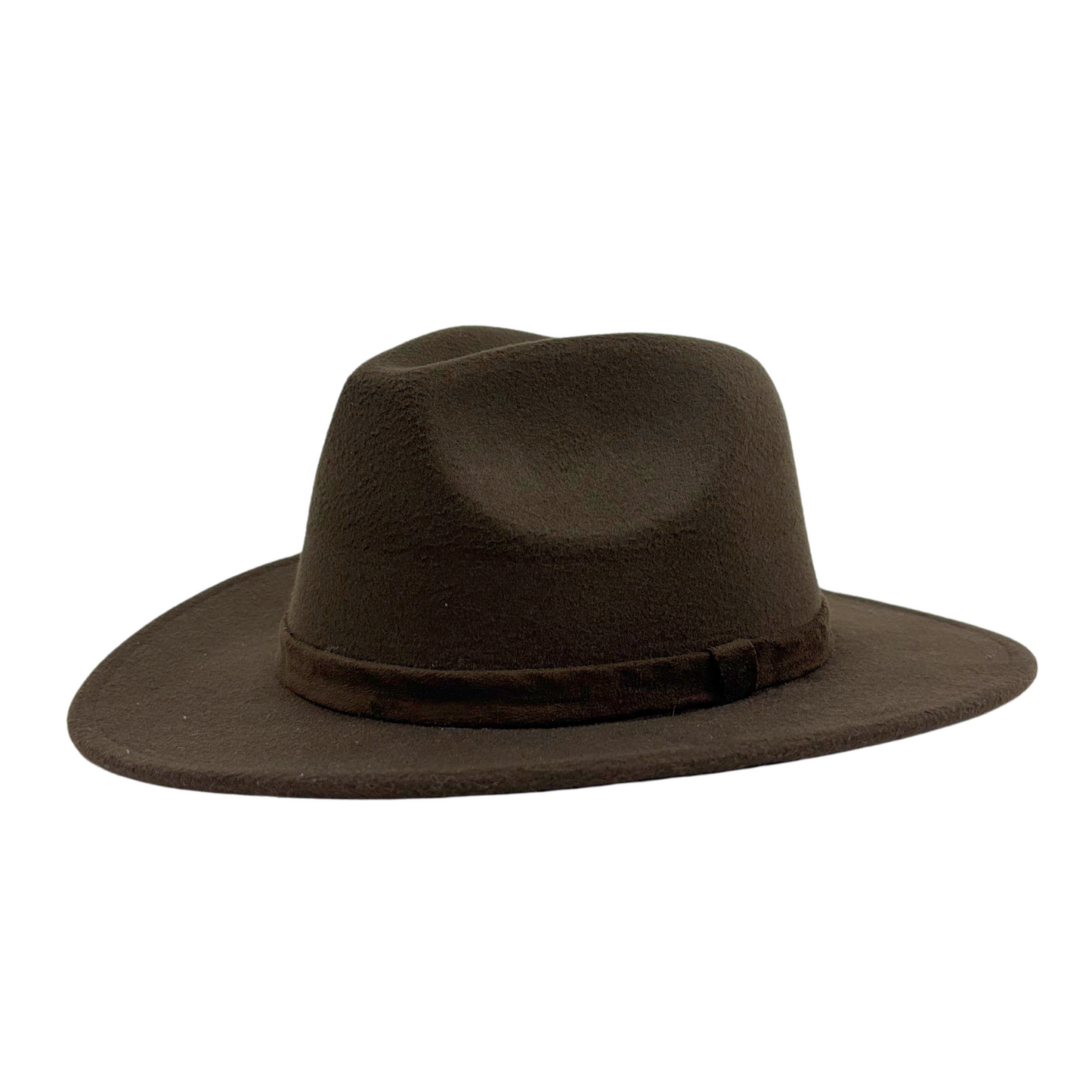 Fedora Dark Brown Felt
