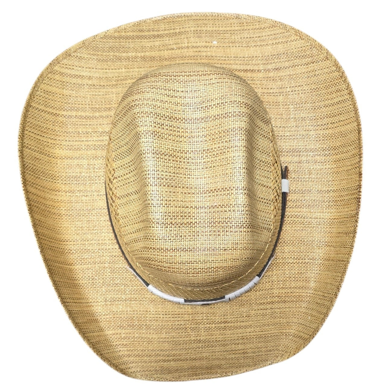 Straw Cowboy Hat with Vented Mesh