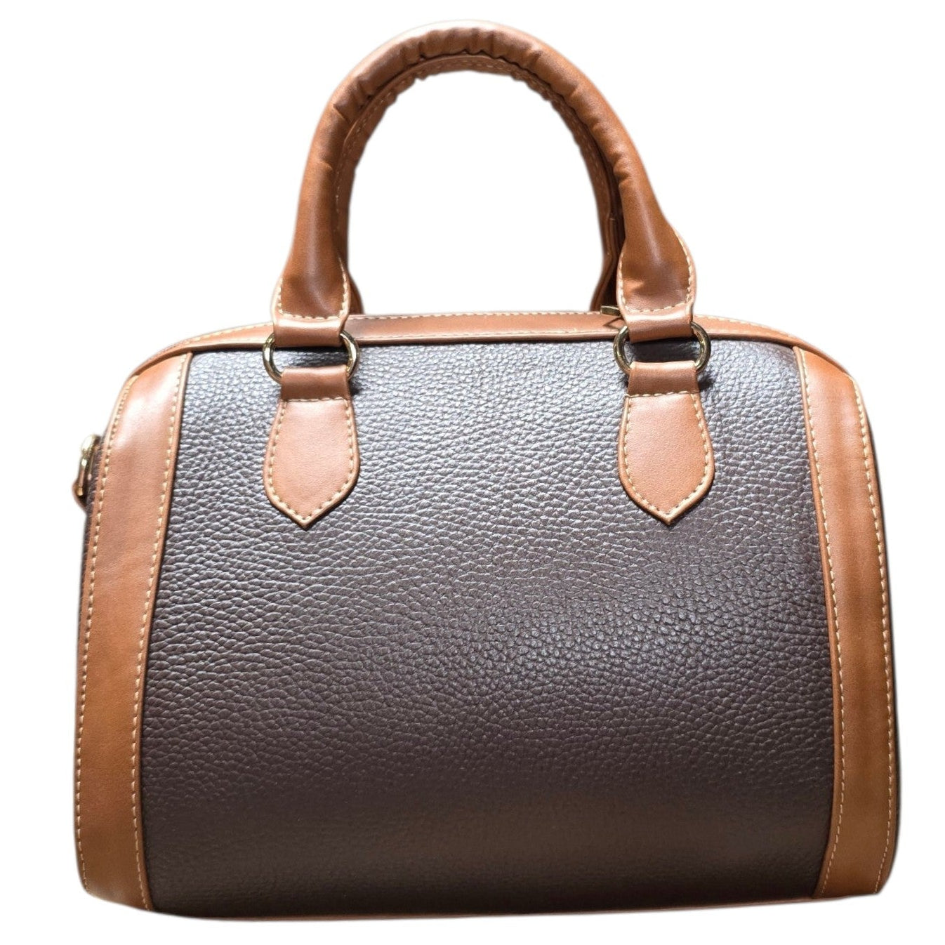 Handmade Leather Bag (0024)- Brown Leather w/ Genuine Cowhide (Extra Strap Included)