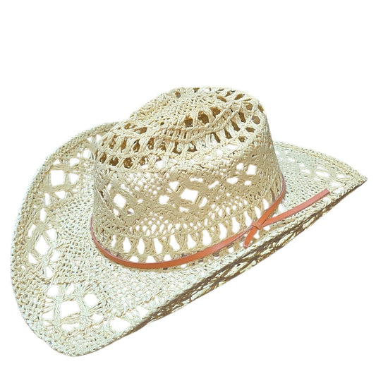 Beige Straw Cowboy Hat