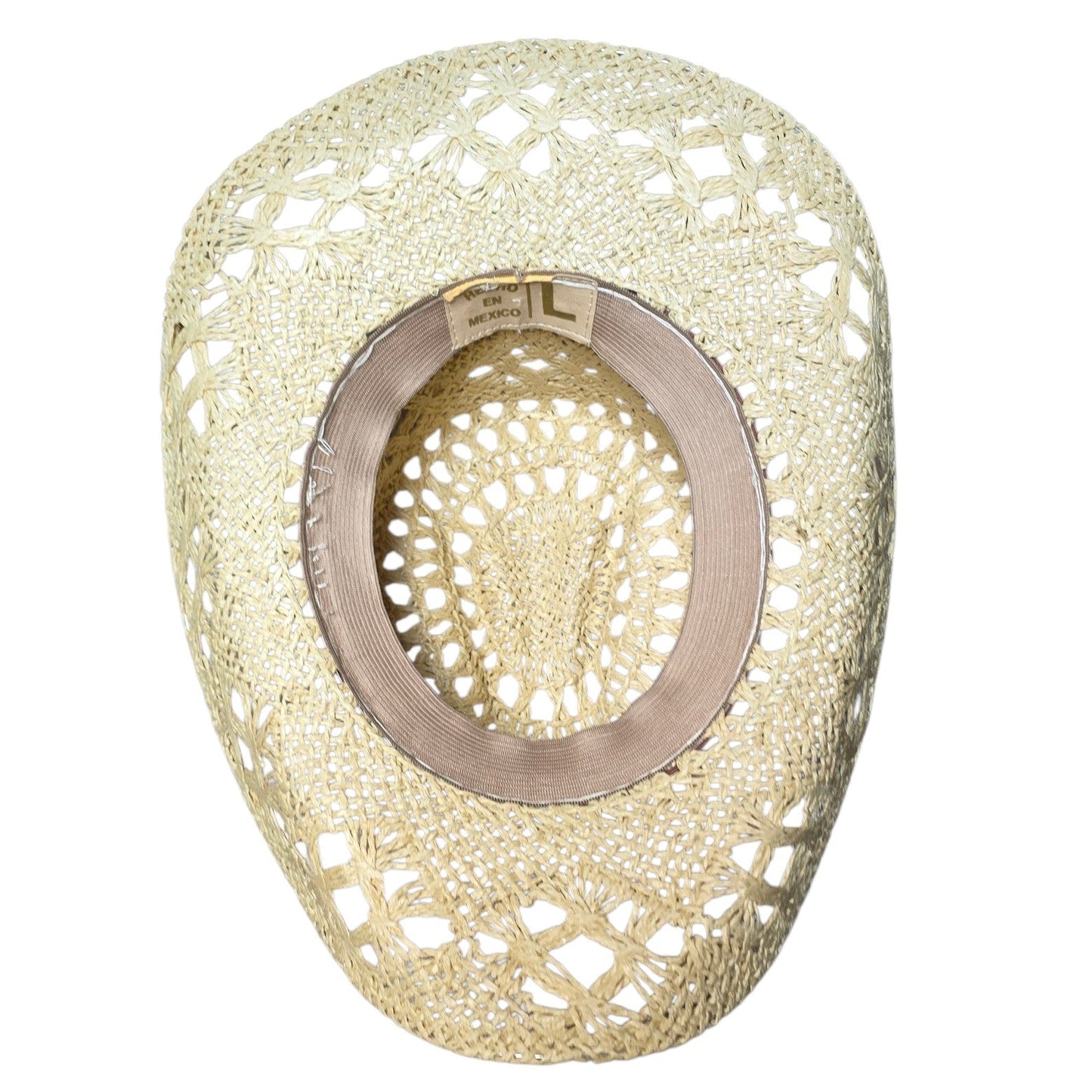 Beige Straw Cowboy Hat