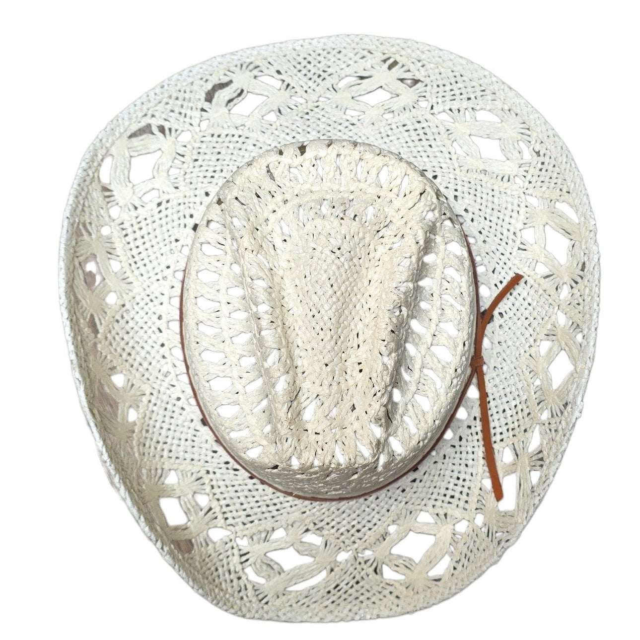 White Straw Cowboy Hat