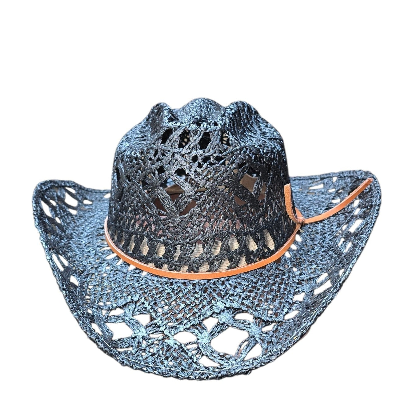 Black Straw Cowboy Hat
