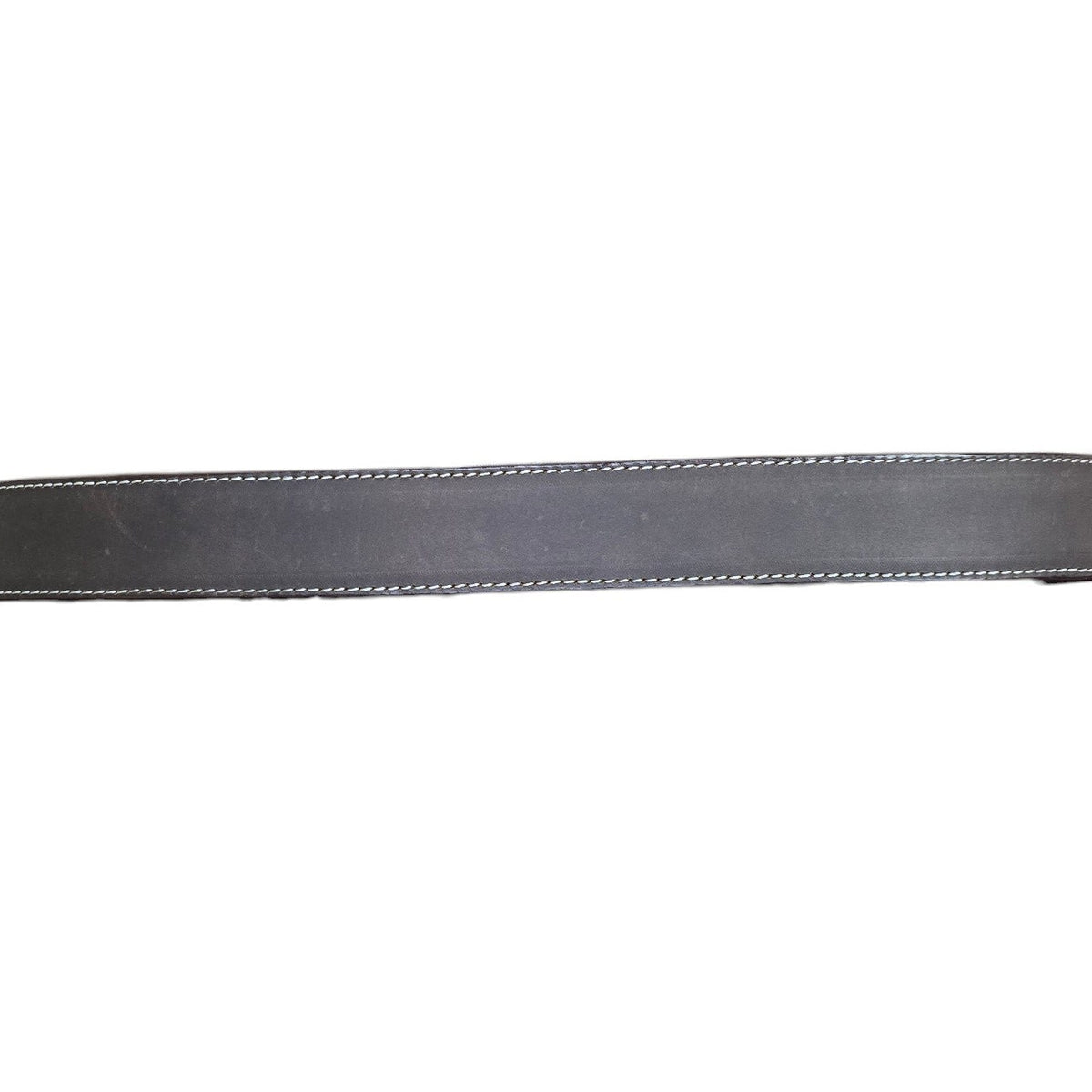 Genuine Leather Belt (0033) - Brown Leather w/ Engraved Buckle