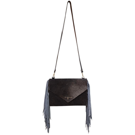 Handmade Leather Bag (0006) - Genuine Cowhide w/ Fringe