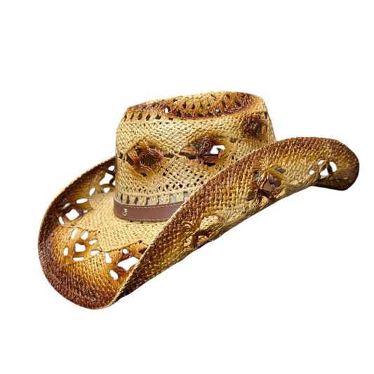 Burnt Ivory Straw Cowboy Hat