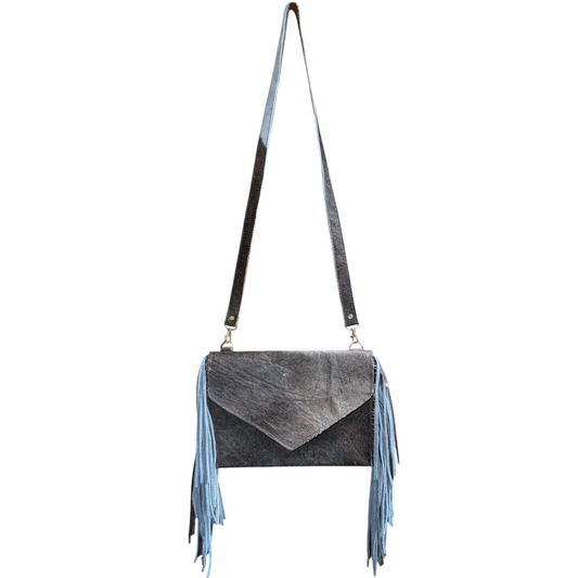 Handmade Leather Bag (0006) - Genuine Cowhide w/ Fringe