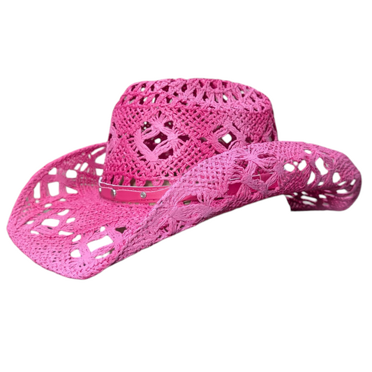 Pink Straw Hat