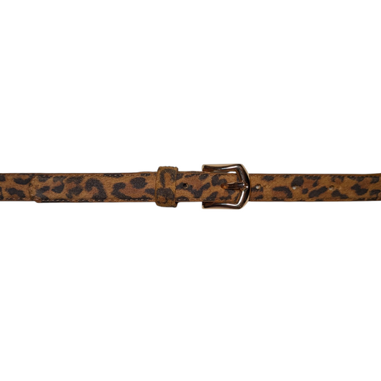 Leopard Print Belt - Thin
