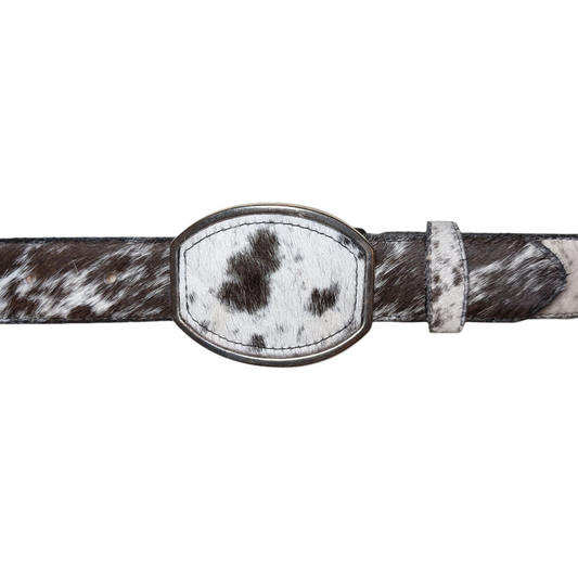 Western Leather Belt (0015) - Genuine Cowhide w/ Buckle (Assorted Shades/Prints)