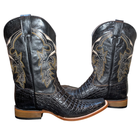 Men's Cowboy Boots (0062) - Exotic Crocodile Leather