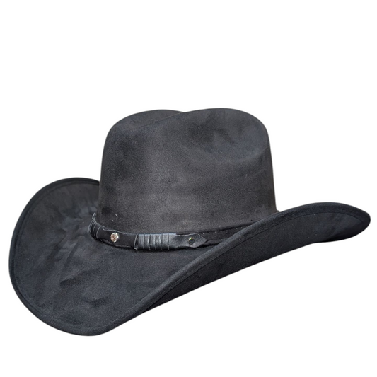 Black Soft Felt Cowboy Hat