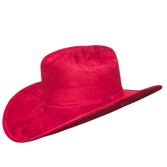 Red Felt Cowboy Hat