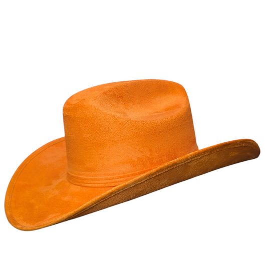Orange Felt Cowboy Hat