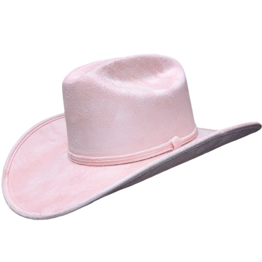 Baby Pink Felt Cowboy Hat