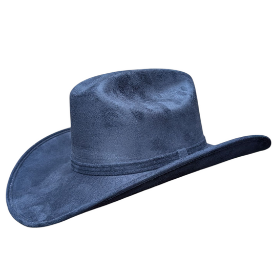 Navy Blue Felt Cowboy Hat