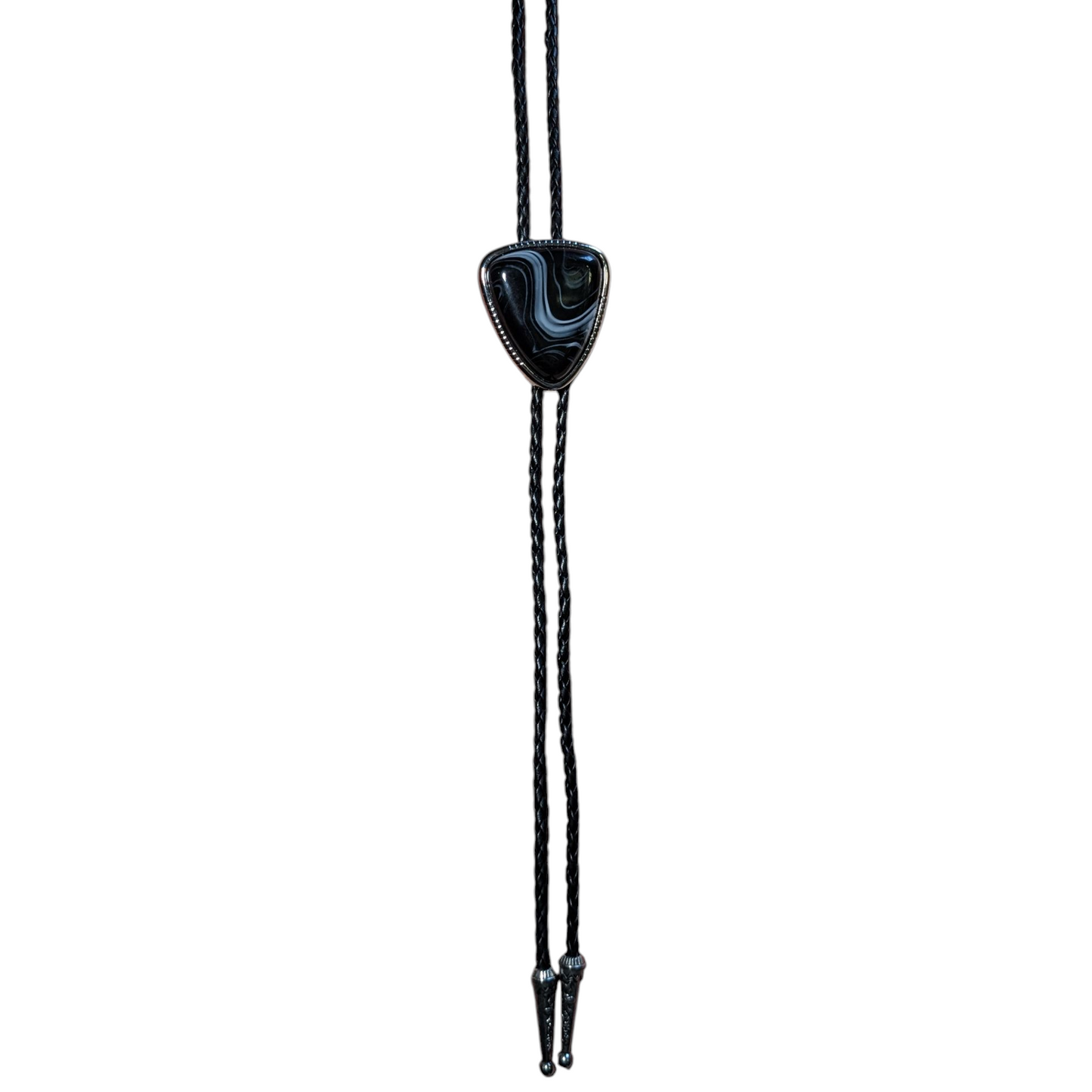 Western Bolo Tie (0032) - Black Smoke