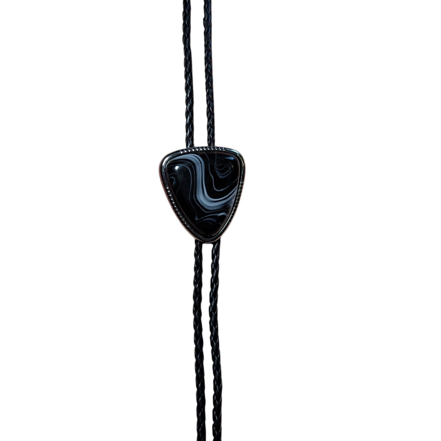 Western Bolo Tie (0032) - Black Smoke