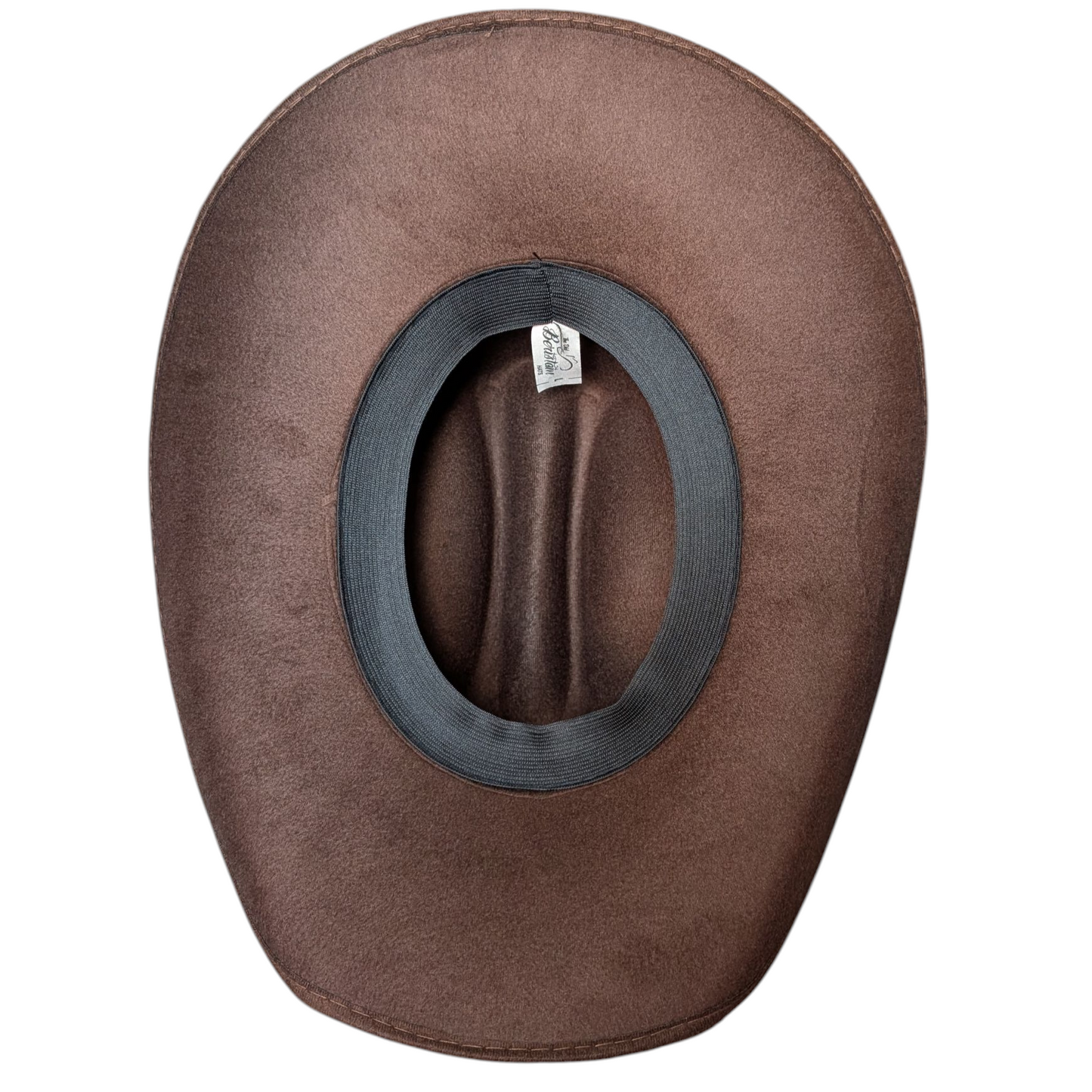 Rodeo Dark Brown Felt Cowboy Hat w/ Two-Tone Band