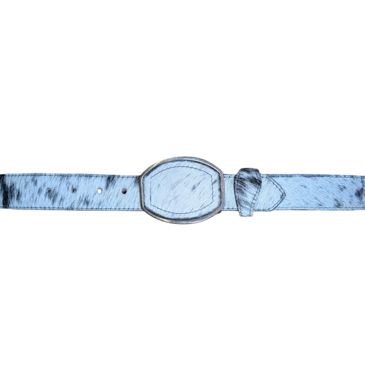Western Leather Belt (0015) - Genuine Cowhide w/ Buckle (Assorted Shades/Prints)