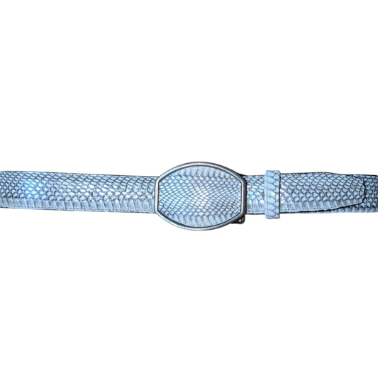 Western Exotic Belt (0016) - Phyton Snake Skin w/ Buckle