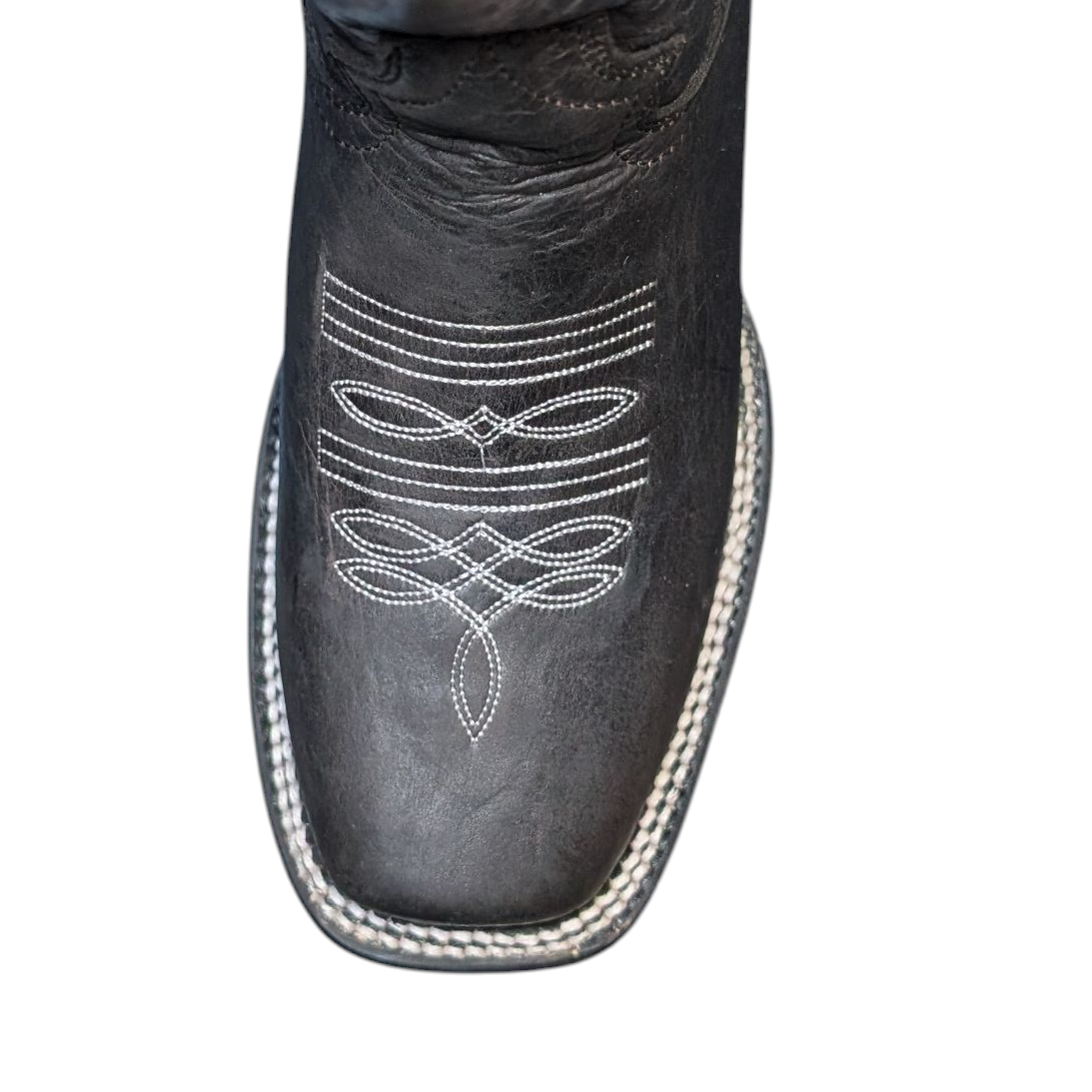 Women's Boots (0089) -  15.5" Black Leather Boot w/ Square Toe