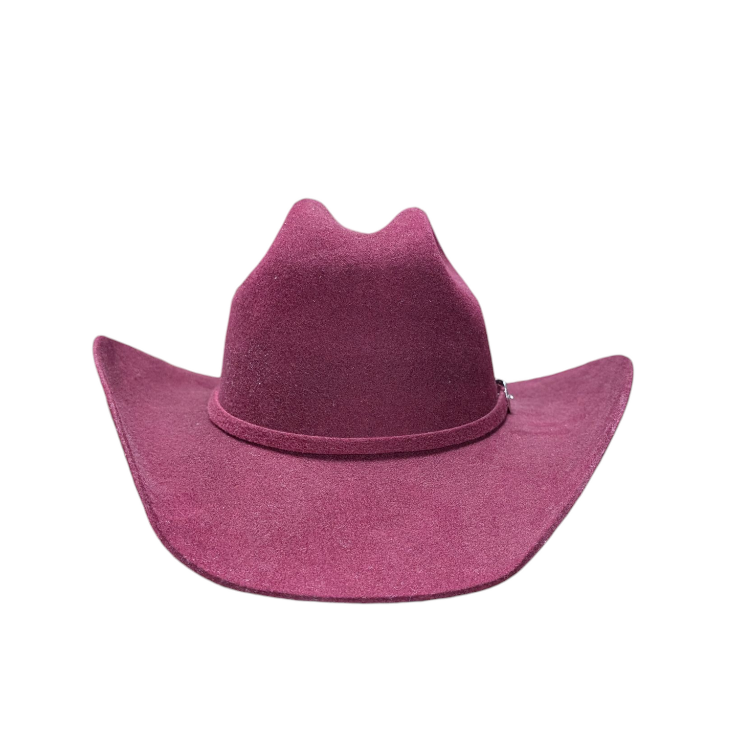 Premium Rabbit Fur Burgundy Cowboy Hat